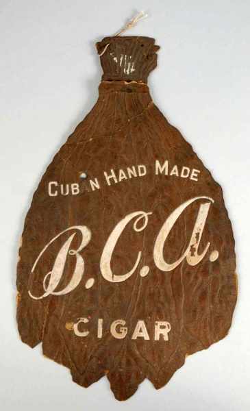 Appraisal: Cardboard Cub in Hand Advertising Cigar Fan Description Circa Extremely