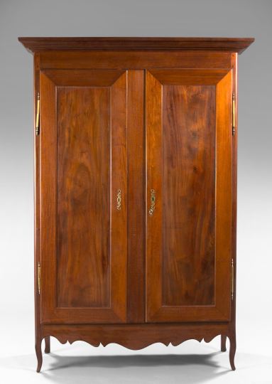 Appraisal: Rare Louisiana Mahogany Armoire late th century the top with