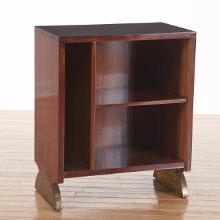 Appraisal: Attr Eugene Printz brass mounted side table Attr Eugene Printz