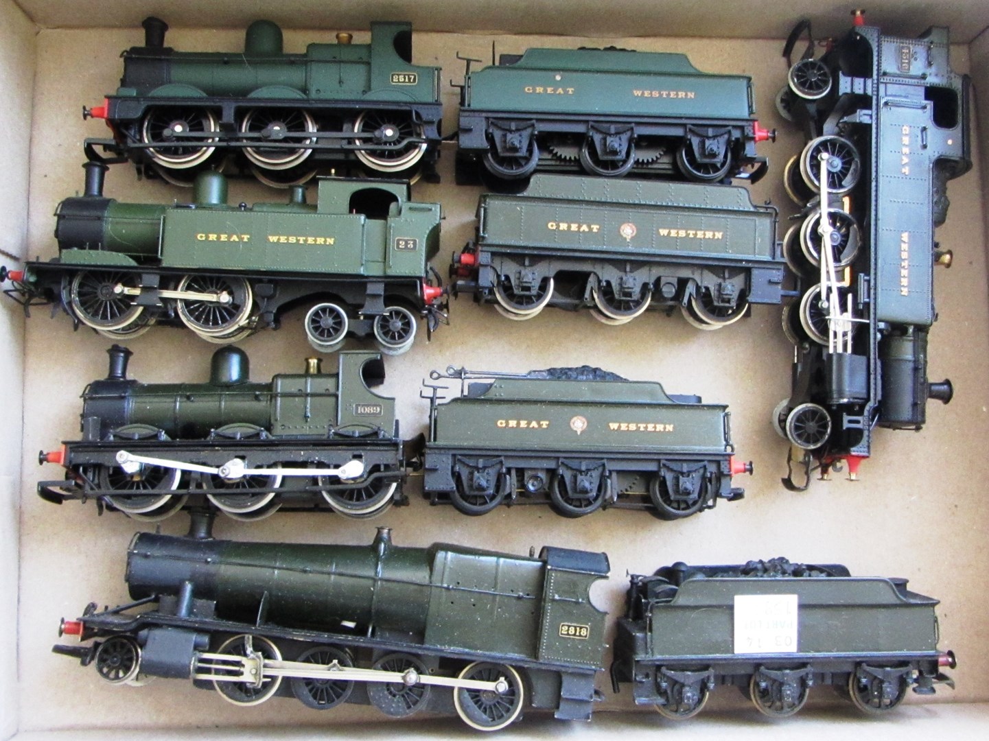 Appraisal: Four gauge locomotives and tenders and one other locomotive