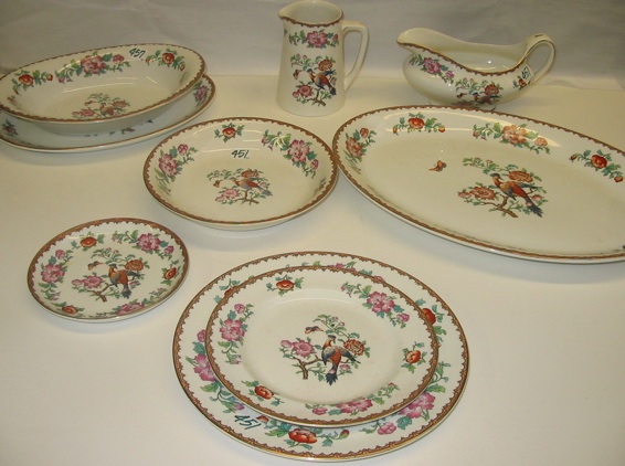 Appraisal: AN ENGLISH JOHN MADDOCK SON FINE CHINA SET pieces consisting