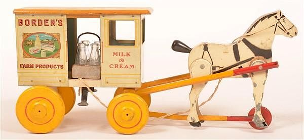 Appraisal: Rich Toys Borden's Milk and Cream Wagon Rich Toys Borden's