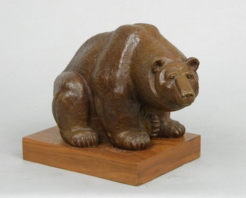 Appraisal: William Mozart McVey American - Old Grizzly Bronze with a