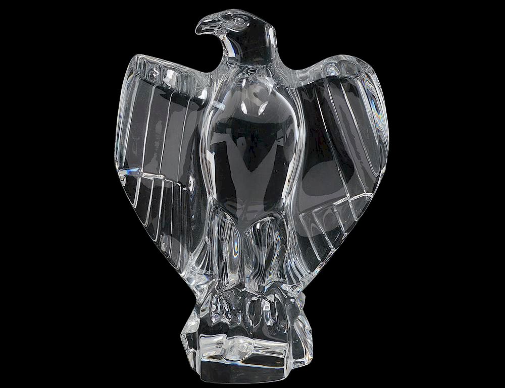 Appraisal: BACCARAT CRYSTAL FIGURE OF AN EAGLE French Acid stamped Height