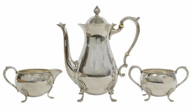 Appraisal: lot of American sterling silver coffee service items Fisher Silversmiths