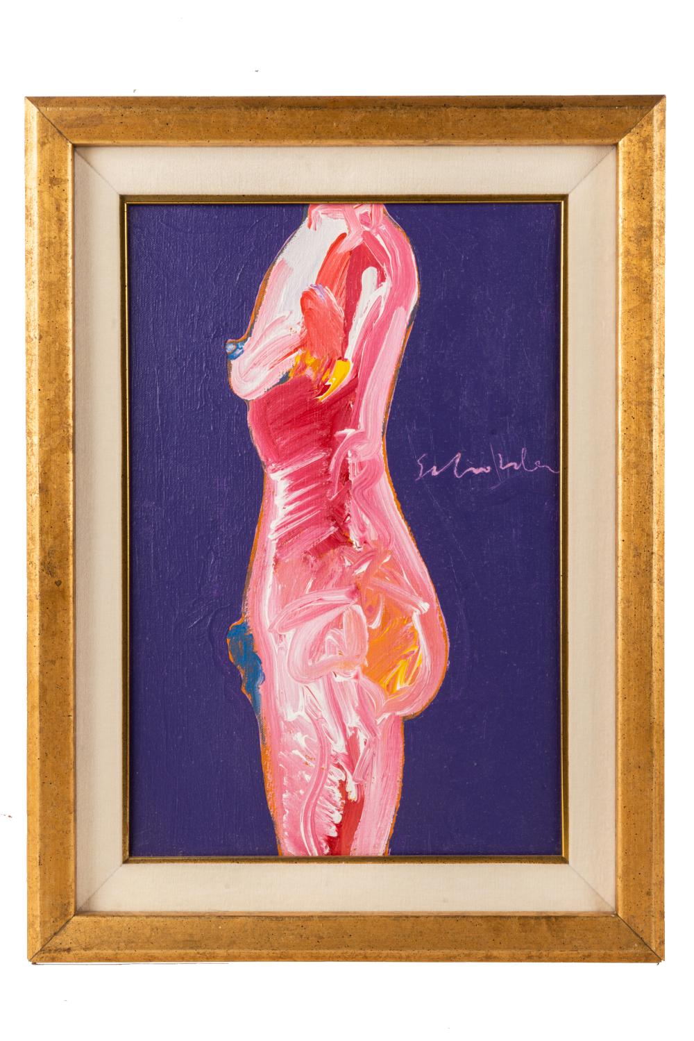 Appraisal: FRITZ SCHOLDER - SIDE WOMAN oil on canvas signed middle