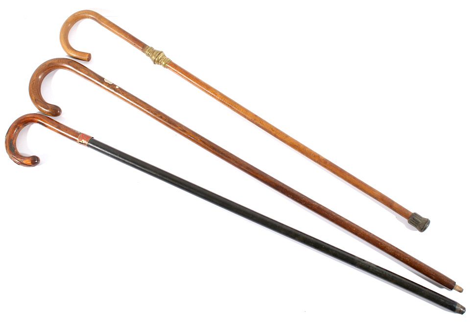 Appraisal: Collection of Wooden Walking Canes Offered in this lot we