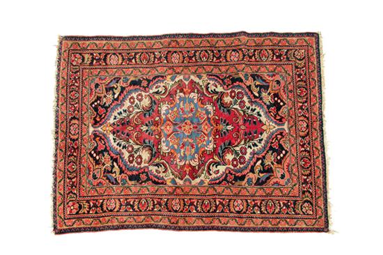 Appraisal: ORIENTAL RUG Twentieth century Northwest Persian Floral medallion on a