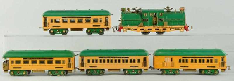 Appraisal: American Flyer Pocahontas Passenger Train Set Description American Pre-war Standard