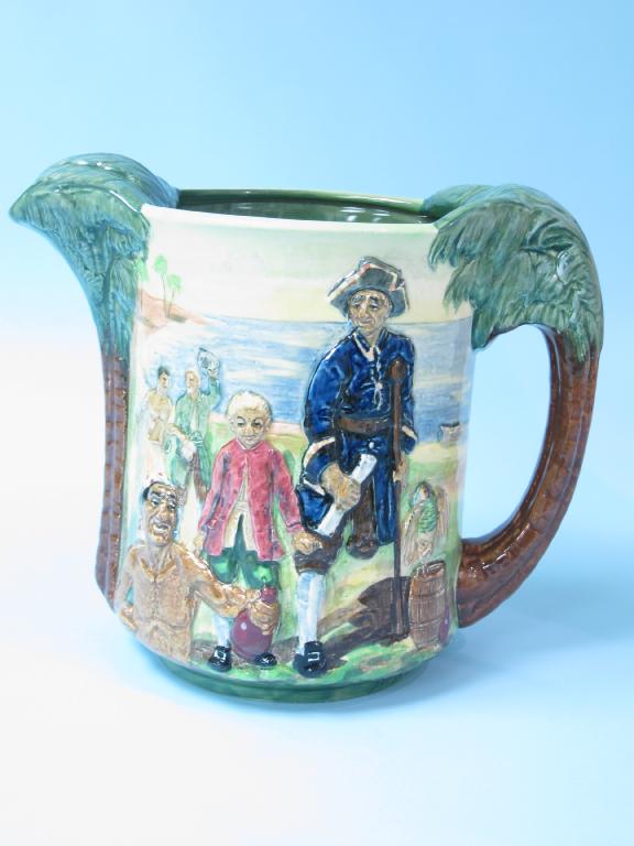 Appraisal: A Royal Doulton limited edition Treasure Island Jug moulded figures