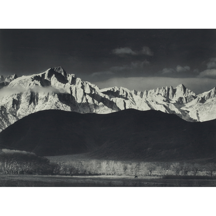 Appraisal: Ansel Adams American - ''Winter Sunrise Sierra Nevada '' printed