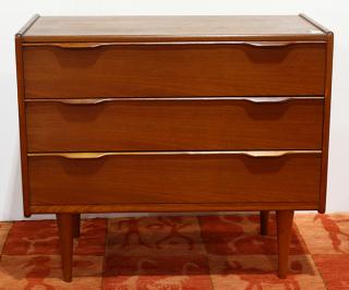 Appraisal: Danish Modern teak chest Danish Modern teak chest having a