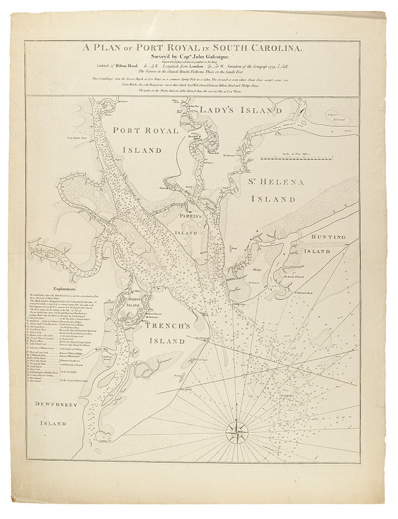 Appraisal: FADEN WILLIAM and JEFFERYS THOMAS A Plan of Port Royal