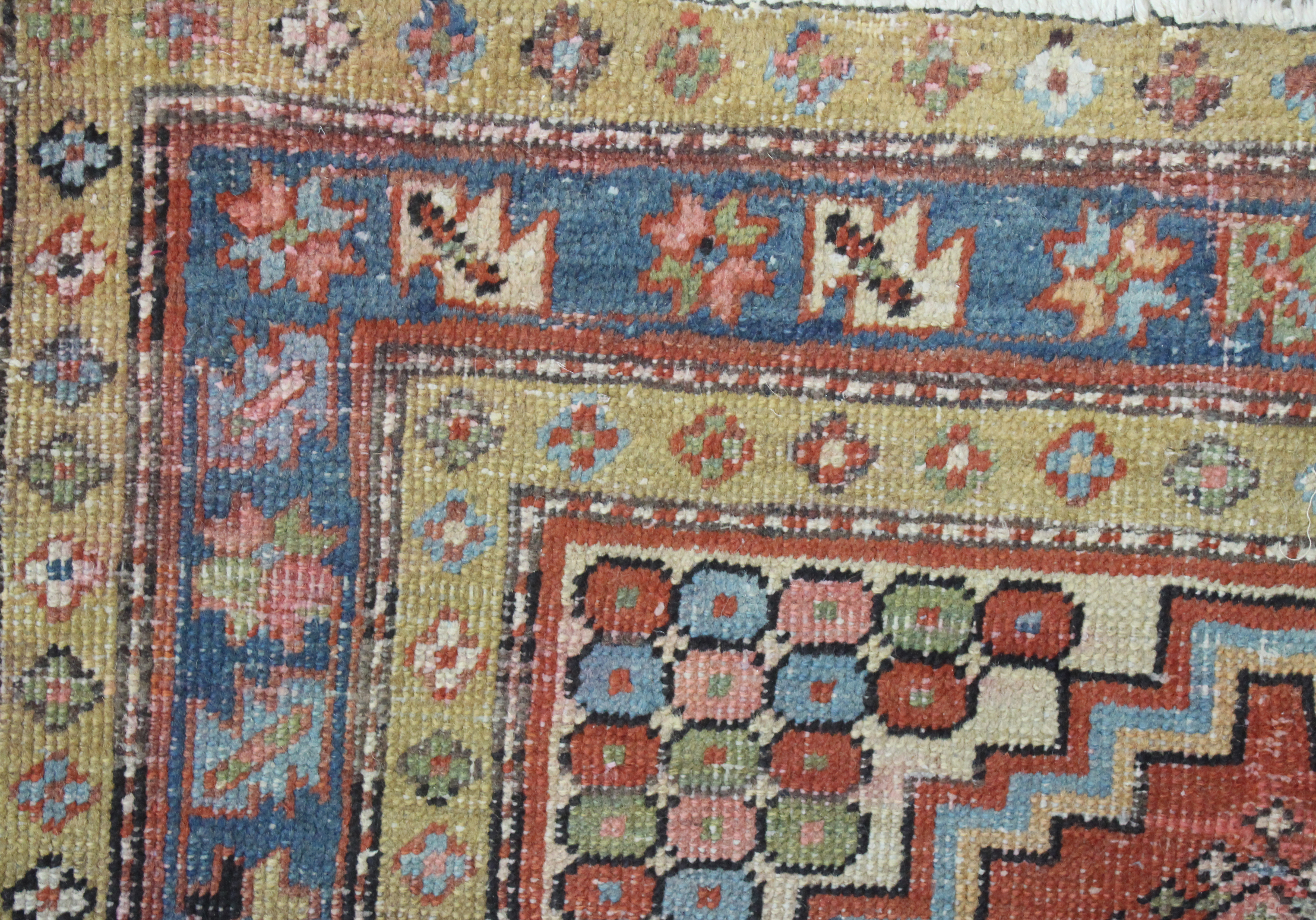 Appraisal: A Hamadan rug with red field early th century with