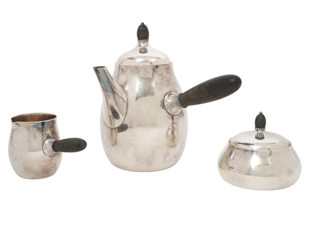 Appraisal: GEORG JENSEN STERLING MINI COFFEE SETGeorg Jensen Denmark - Georg