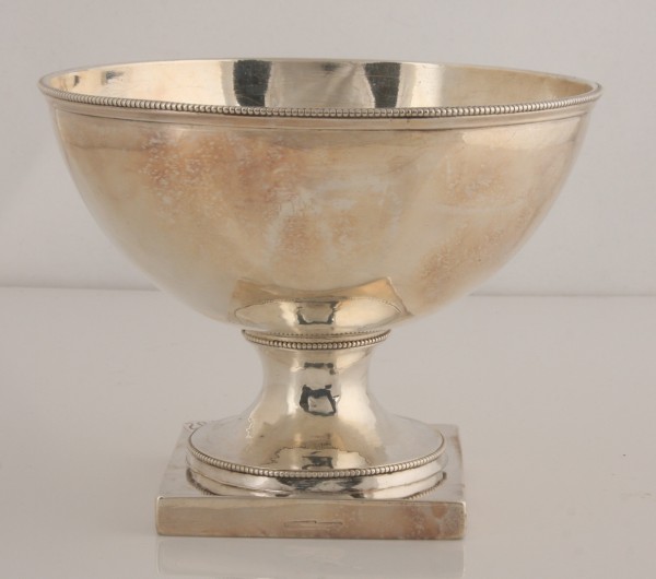 Appraisal: Bowl with square base t diameter marked C Wiltburger troy