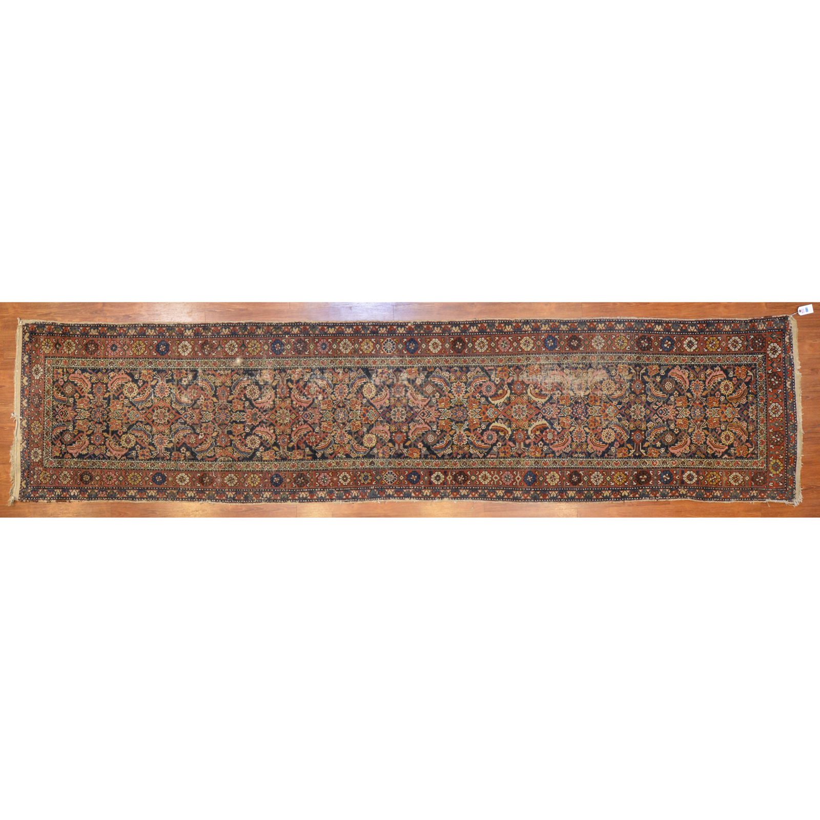 Appraisal: SEMI-ANTIQUE MALAYER RUNNER PERSIA X Second quarter- th century hand-knotted