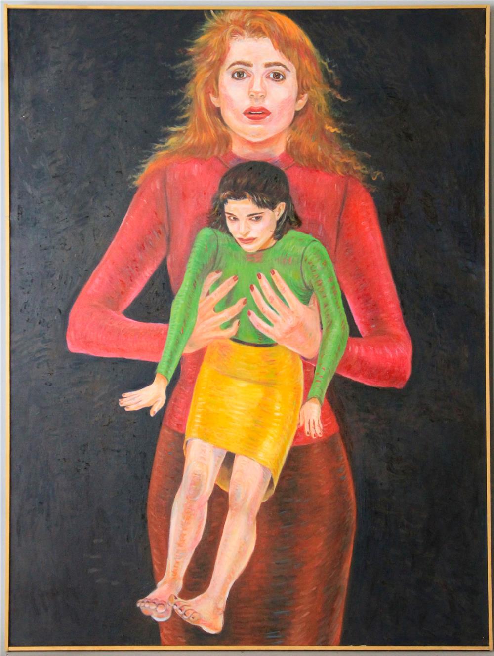 Appraisal: JODY MUSSOFF AMERICAN - WOMAN WITH SWINGING DOLL Oil on