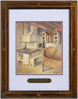 Appraisal: Watercolor attributed to Mane-Katz Emmanuel Mane-Katz Ukranian Israeli - interior