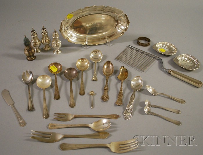 Appraisal: Approximately Twenty-seven Sterling Silver Flatware Serving and Table Items including