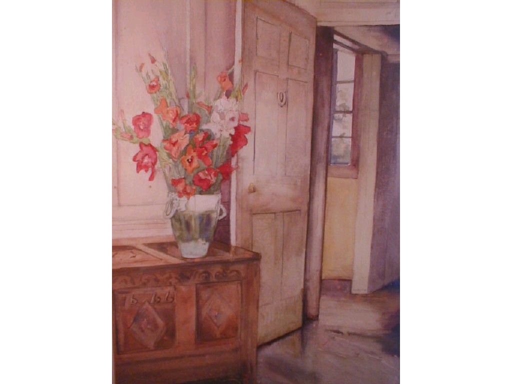 Appraisal: Ann Matthews Boyd The Pink Door Hill House Wadhurst watercolour