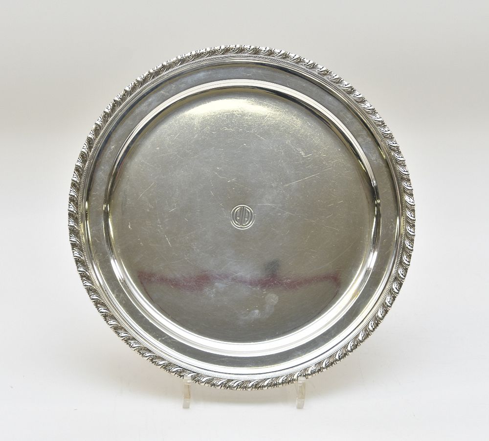 Appraisal: Tiffany Co Sterling Silver Plate Tiffany Co heavy sterling silver