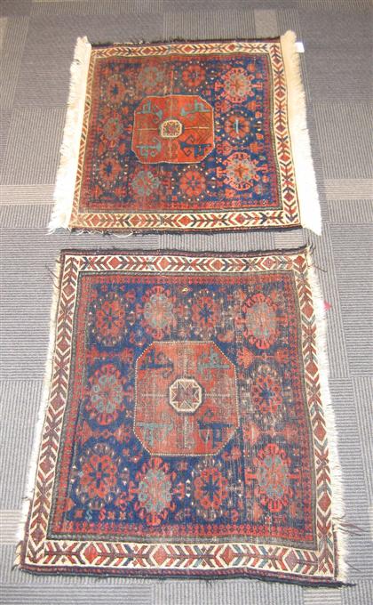 Appraisal: Group assorted rugs A pair of Belouch Bagfaces Northeast Persia