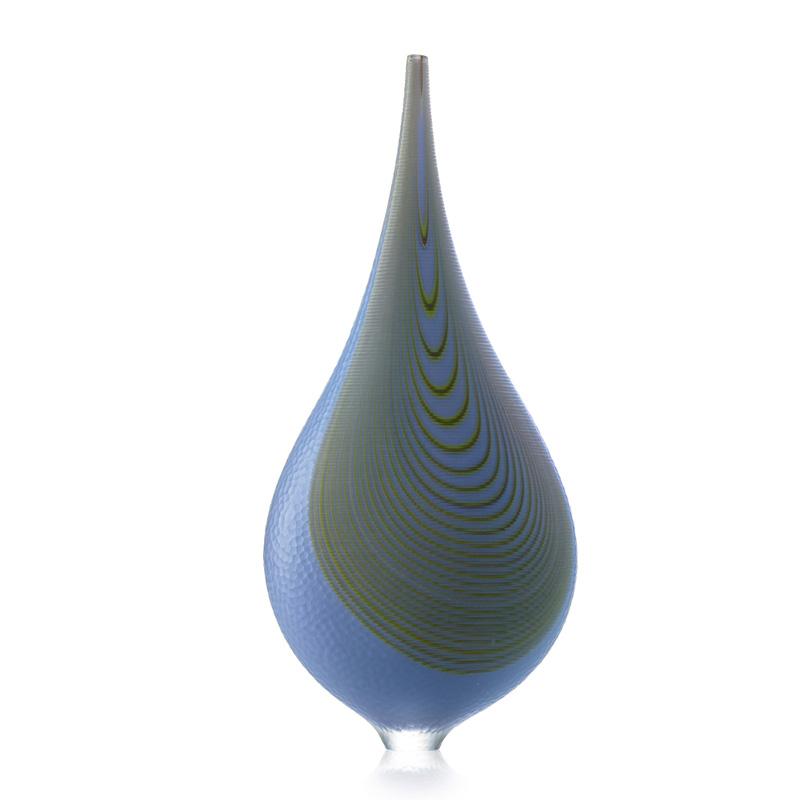 Appraisal: LINO TAGLIAPIETRA Exceptional battuto glass vase Condition Report Excellent condition