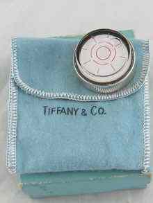 Appraisal: A silver Tiffany liquid compass in Tiffany pouch and box