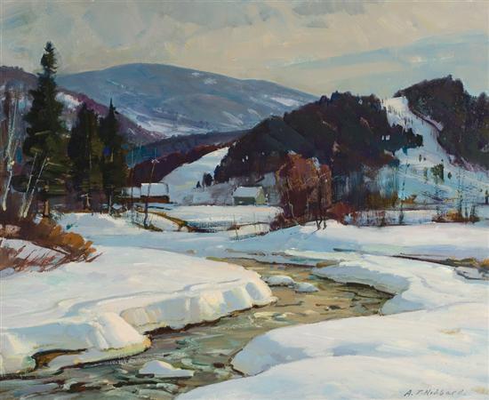 Appraisal: ALDRO THOMPSON HIBBARD American - Winhall River oil on board