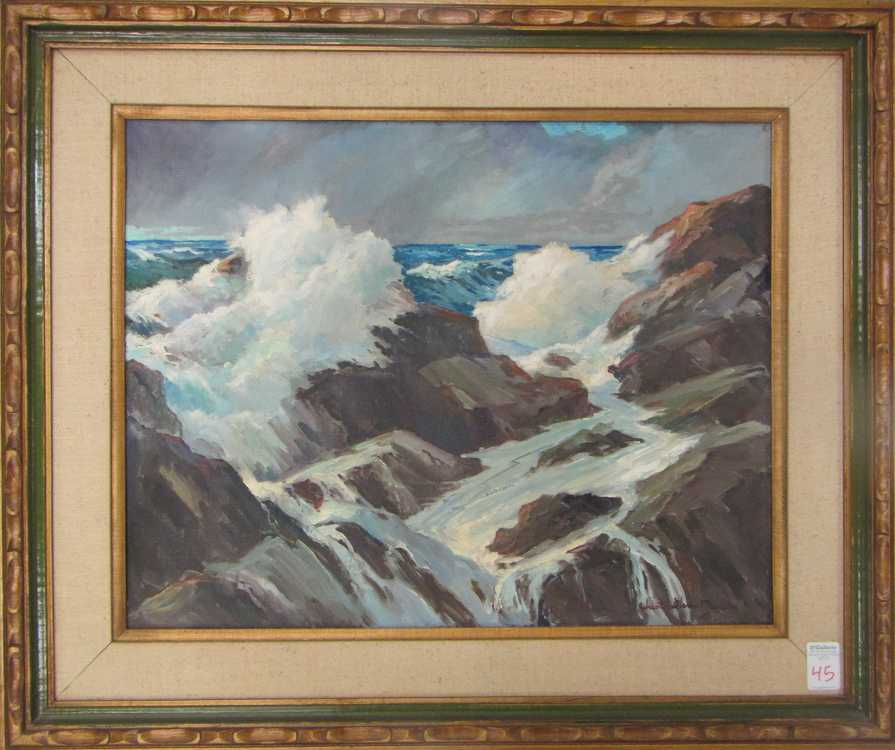 Appraisal: CHESTER GLENN MURPHY OIL ON BOARD Kansas Oregon - Seascape