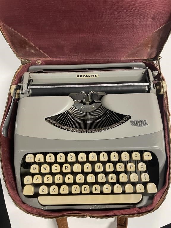 Appraisal: Royalite typewriter labeled on back Royal McBee Nederland N V