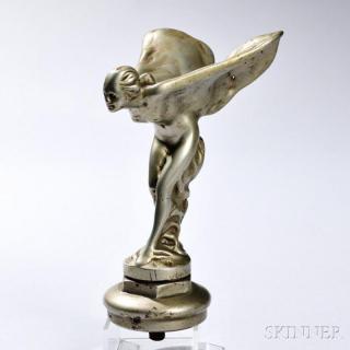 Appraisal: The Spirit of Ecstasy Rolls Royce Ornament Plated brass Design