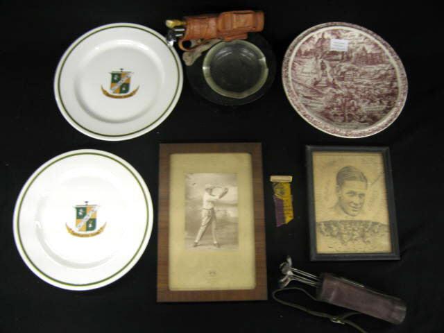 Appraisal: Robert Bobby Jones Golf Collection photo badge autograph memorabila includes