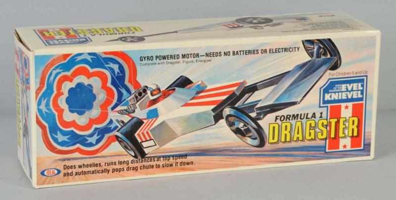 Appraisal: Ideal Evel Knievel Formula Dragster Car Toy Description American Marked