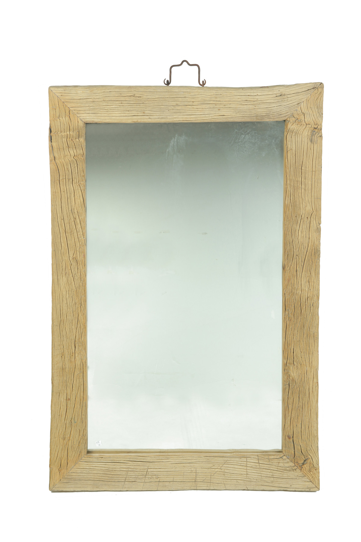 Appraisal: MIRROR China late th century Rustic frame made from weathered