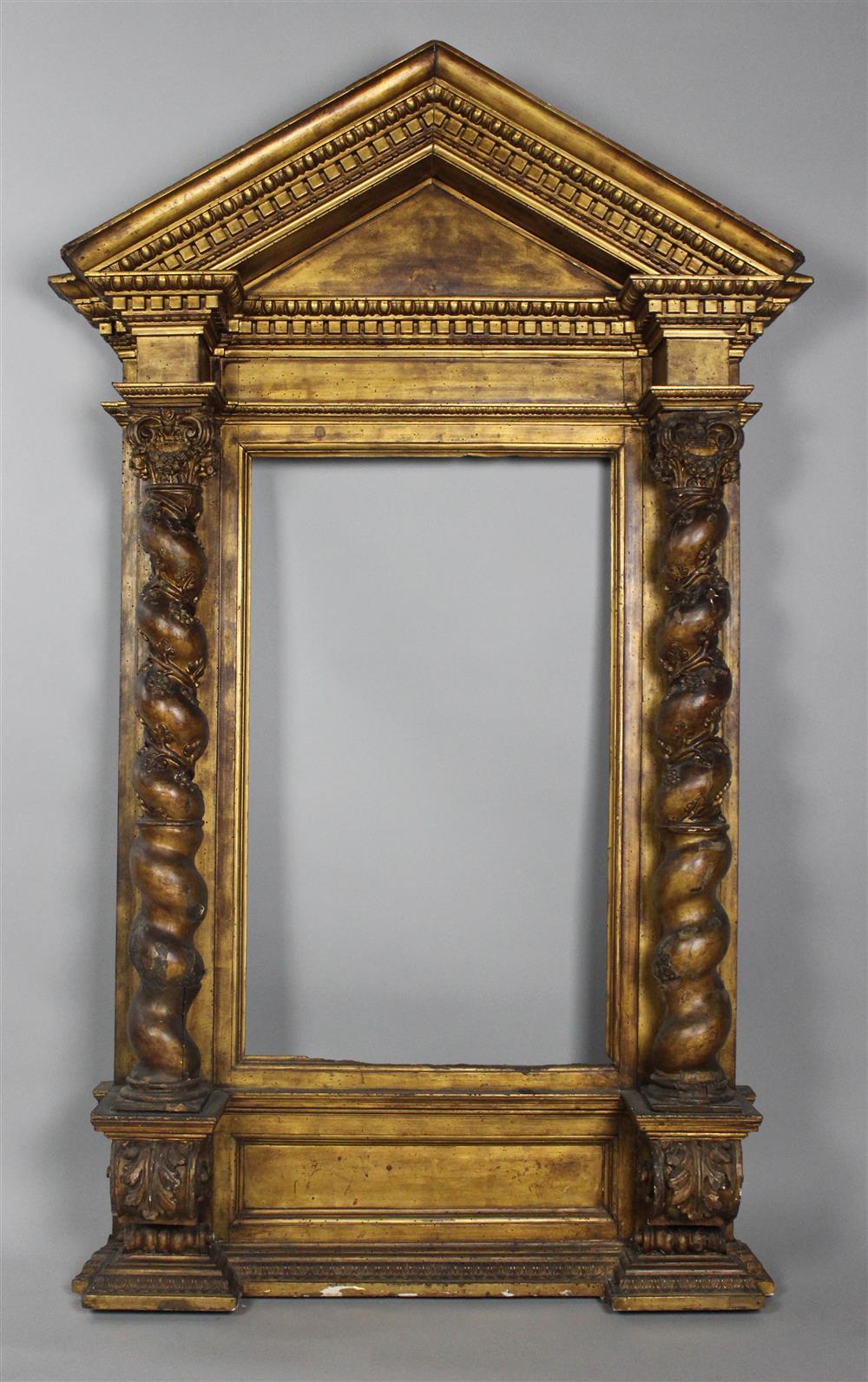 Appraisal: ITALIAN RENAISSANCE REVIVAL GILTWOOD FRAME LATE TH CENTURY POSSIBLY FLORENTINE