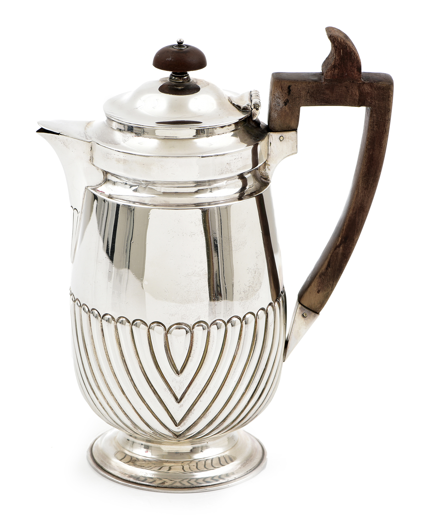 Appraisal: A LATE VICTORIAN SILVER COFFEE POT WILLIAM CHARLES FORDHAM ALBERT