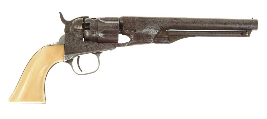 Appraisal: RARE ENGRAVED COLT MODEL POLICE REVOLVER Cal SN Beautifully engraved