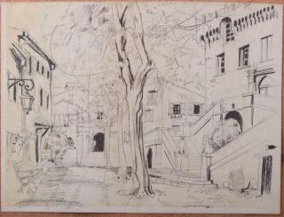 Appraisal: L Edwardson Sketch of New Orleans Sketch or study of