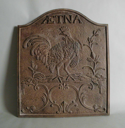 Appraisal: Reproduction cast iron stove plate x