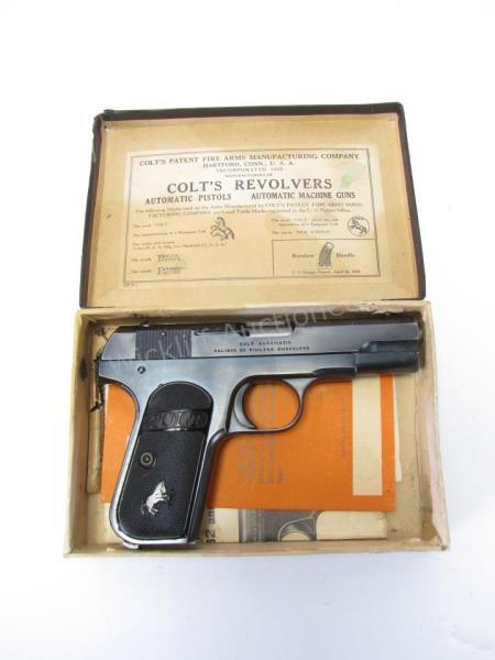 Appraisal: Colt Model Hammerless Semi Auto Pistol-Blued barrel Chambered in acp