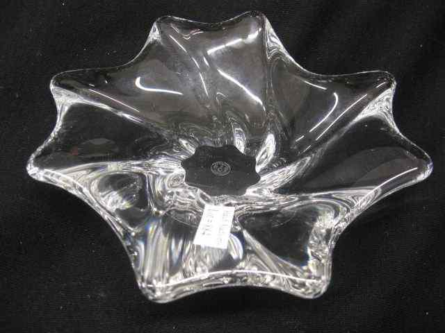 Appraisal: Baccarat Crystal Dish freeform '' signed excellent