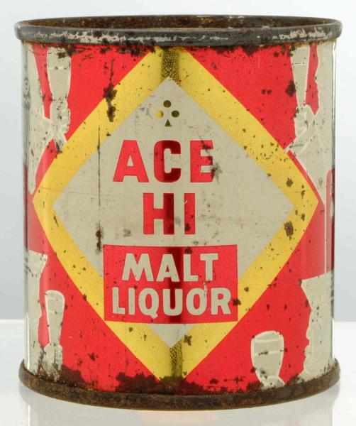 Appraisal: Ace Hi Malt Liquor Flat Top Beer Can - Humidity