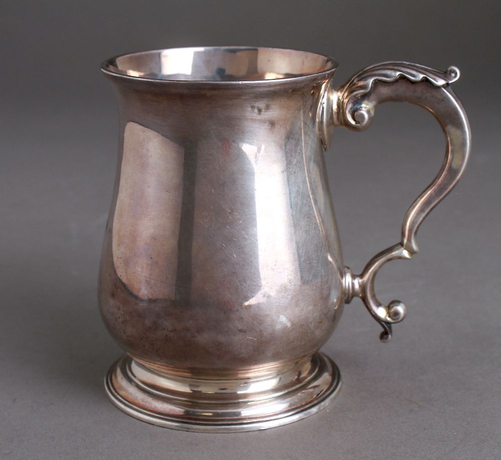 Appraisal: English Sterling Silver Mug Beaker Cup th C English sterling