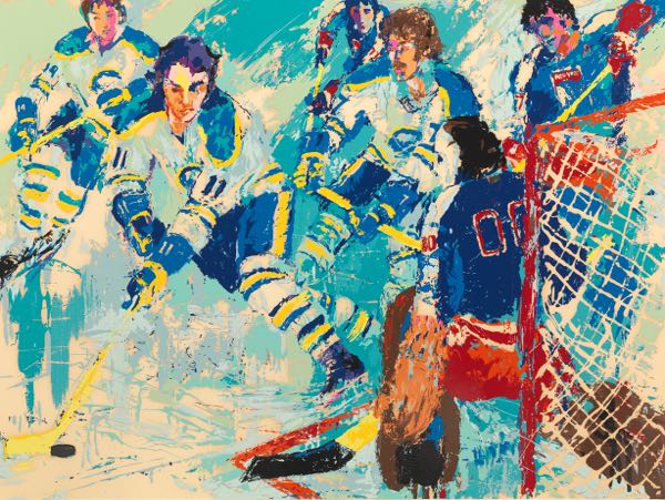 Appraisal: LEROY NEIMAN AMERICAN - x paper size French Connection Color