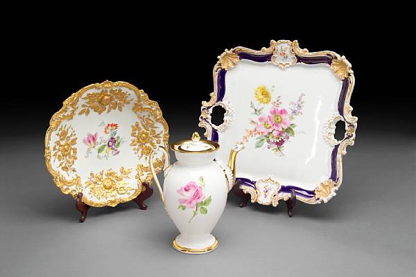 Appraisal: An assembled group of Meissen porcelain late th early th