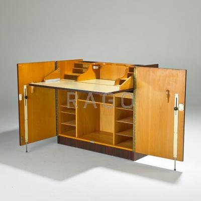 Appraisal: BRAZILIAN Rosewood student desk s Labeled Gritch x x Condition