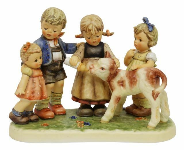 Appraisal: Hummel porcelain figural group Farm Days M J Hummel Moments