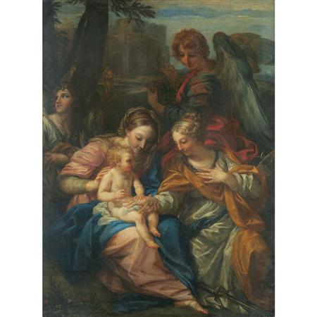 Appraisal: School of Annibale Carracci The Mystic Marriage of Saint Catherine